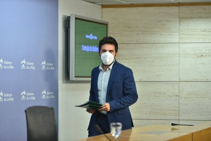 El portavoz del Gobierno de La Rioja, Álex Dorado