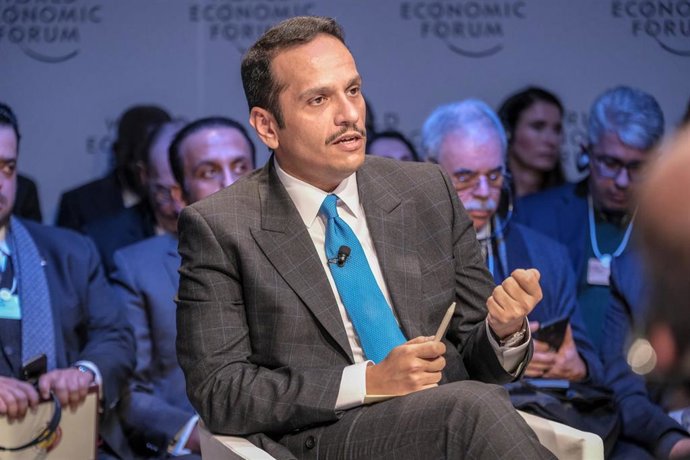 Archivo - El ministro de Exteriores de Qatar, Mohamed bin Abdulrahman al Zani