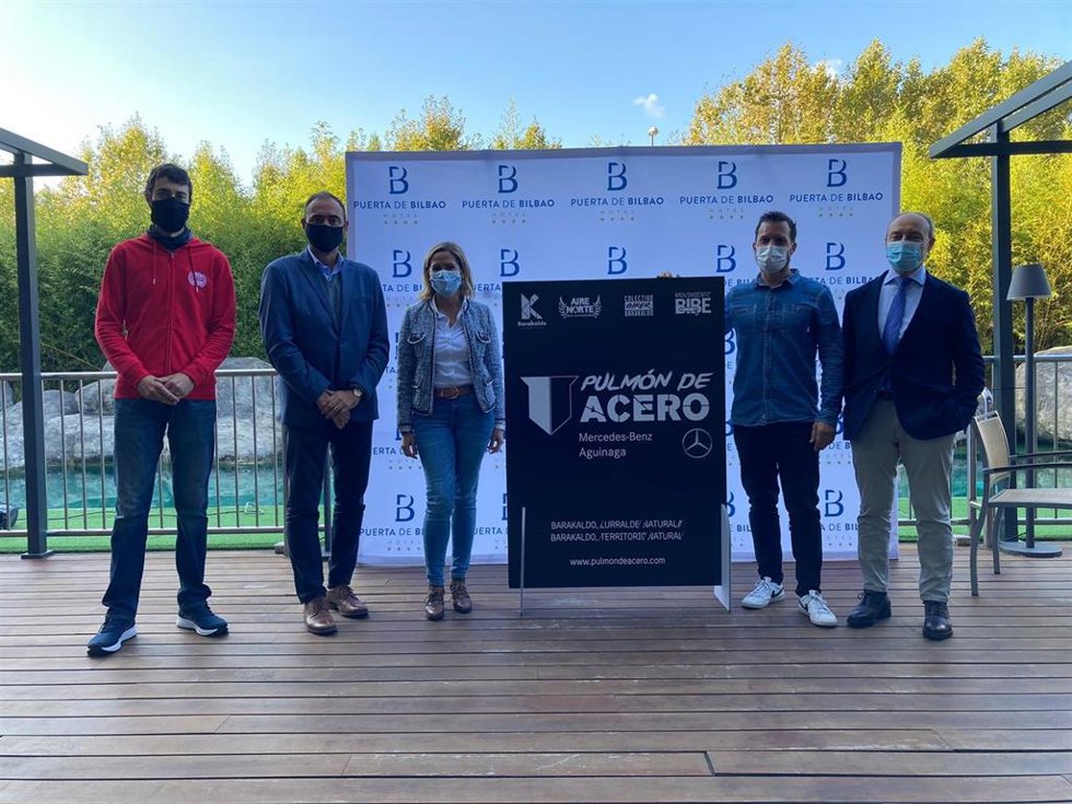 Presentación de la nueva edición de la prueba 'El pulmón de acero' en Barakaldo
