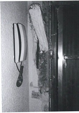 Destrozos en una vivienda de Villaverde