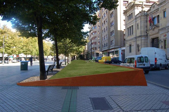 Archivo - Paseo de sarasate de Pamplona