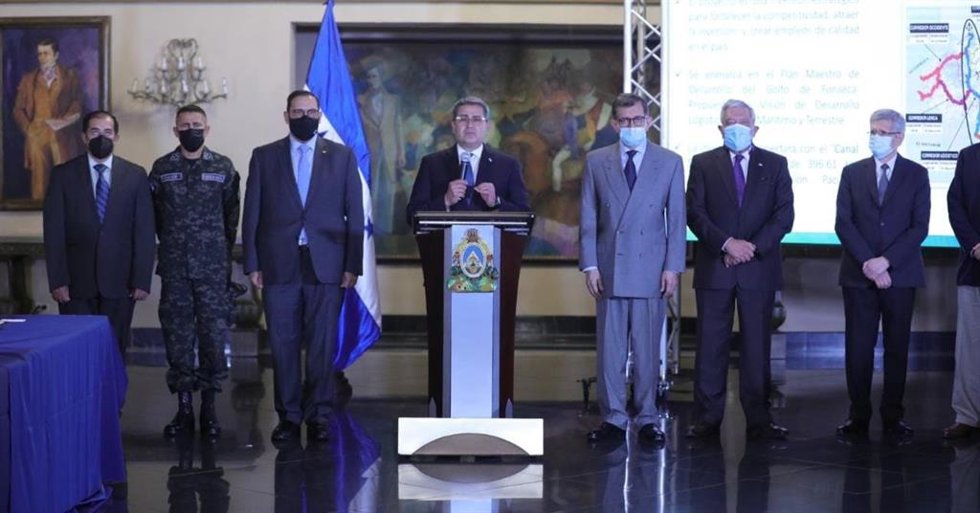 El presidente de Honduras, Juan Orlando Hernández