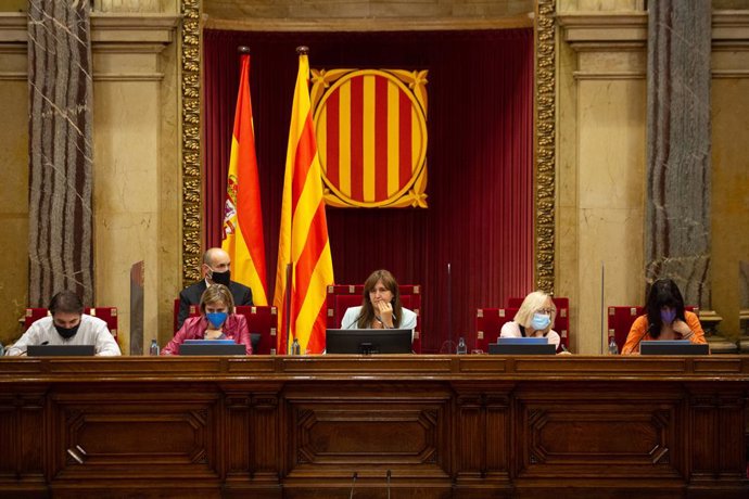 Arxiu - La presidenta del Parlament, Laura Borrs, al Parlament de Catalunya