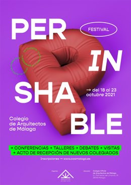 El Colegio de Arquitectos de Málaga celebrará del 18 al 23 de octubre el I Festival PERinSHABLE