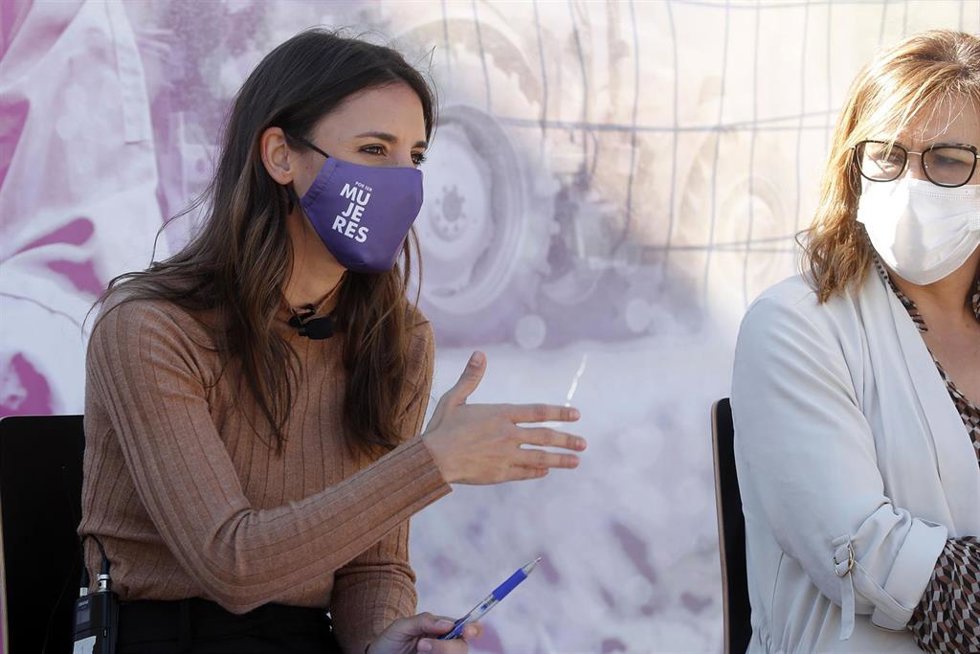 La ministra de Igualdad, Irene Montero