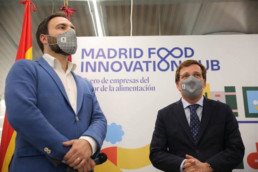 Niño y Almeida en Madrid Food Innovation Hub.