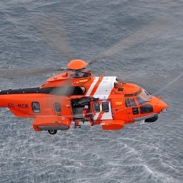 Helicóptero de Salvamento Marítimo.