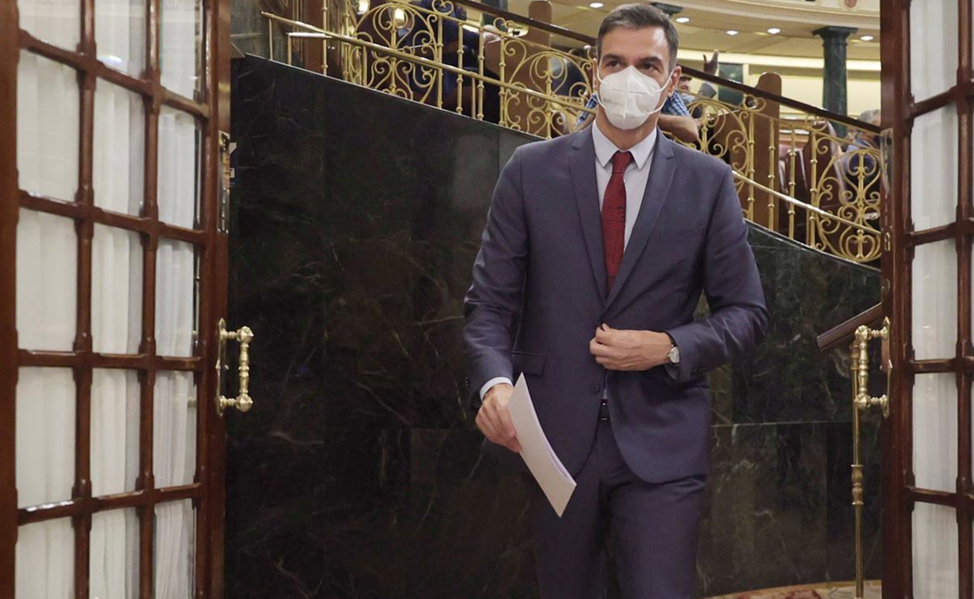 El presidente del Gobierno, Pedro Sánchez, en una sesión de control al Gobierno en el Congreso de los Diputados, a 29 de septiembre de 2021, en Madrid, (España)