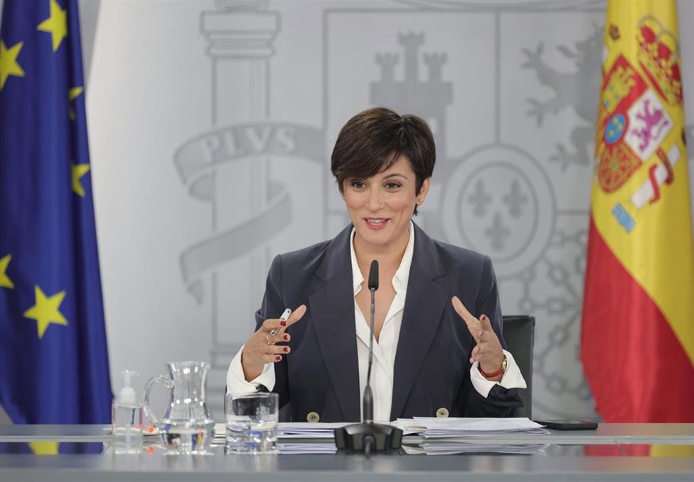 La ministra Portavoz, Isabel Rodríguez