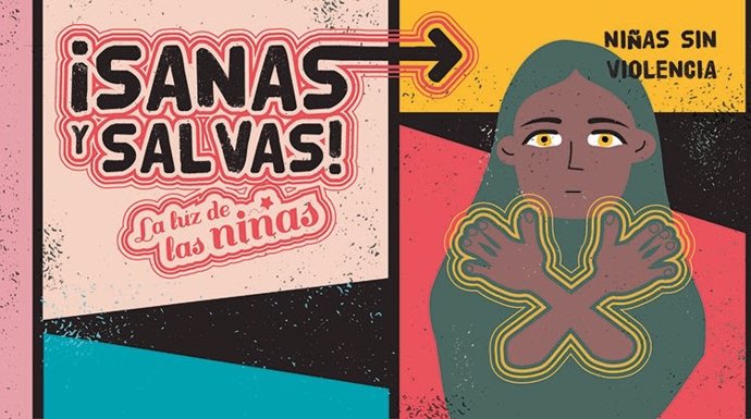 Cartel 'Sanas y salvas' de la ONG Entreculturas.