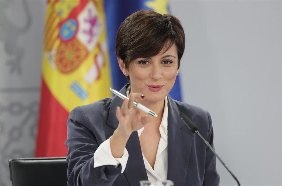 La ministra Portavoz, Isabel Rodríguez. Foto de archivo.
