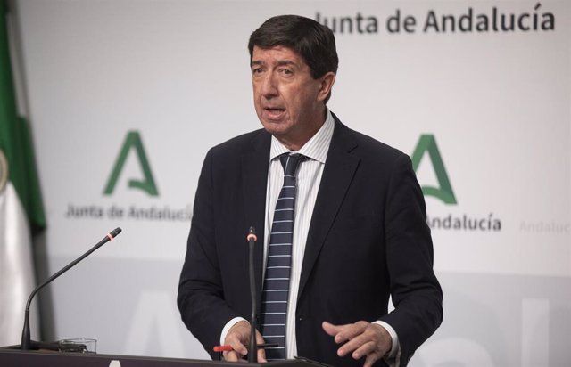 El vicepresidente de la Junta y consejero de Turismo, Regeneración, Justicia y Administración Local, Juan Marín