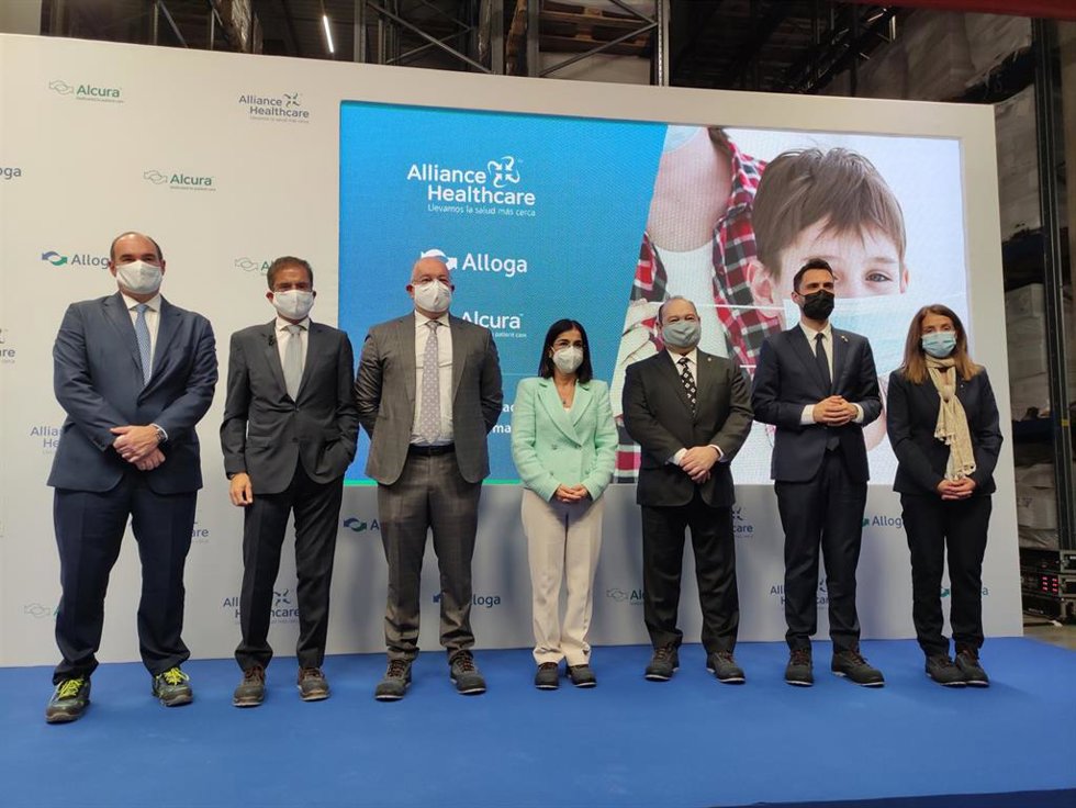 Imagen de la inauguración de la nueva sede de Alliance Healthcare en Viladecans (Barcelona)