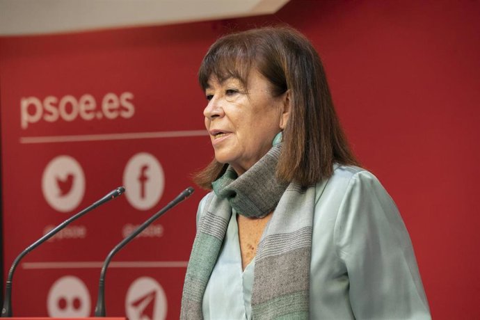 La presidenta del PSOE, Cristina Narbona