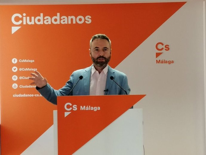 El coordinador provincial de Cs, Guillermo Díaz, ve "irresponsable" que los PGE para Málaga no incluyan el abastecimiento de agua