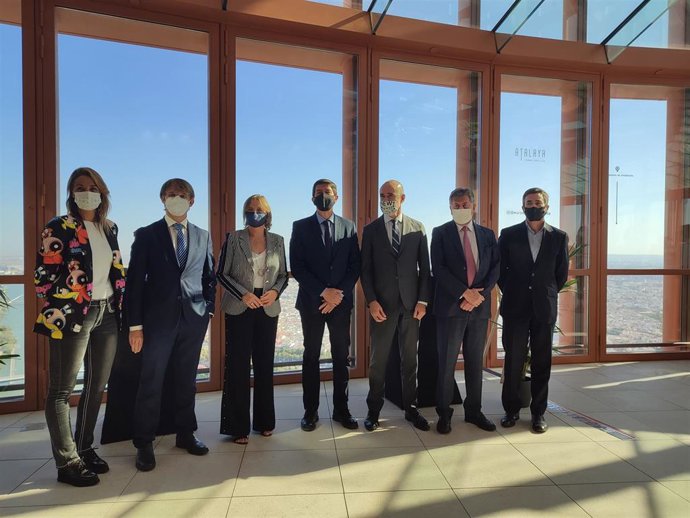 Acto de reapertura al público de la terraza mirador Atalaya Torre Sevilla