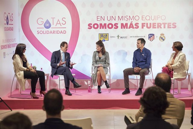 Butragueño y Solazábal, en el evento del AECC