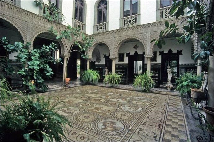 Archivo - Patio de la Casa Palacio de la Condesa de Lebrija