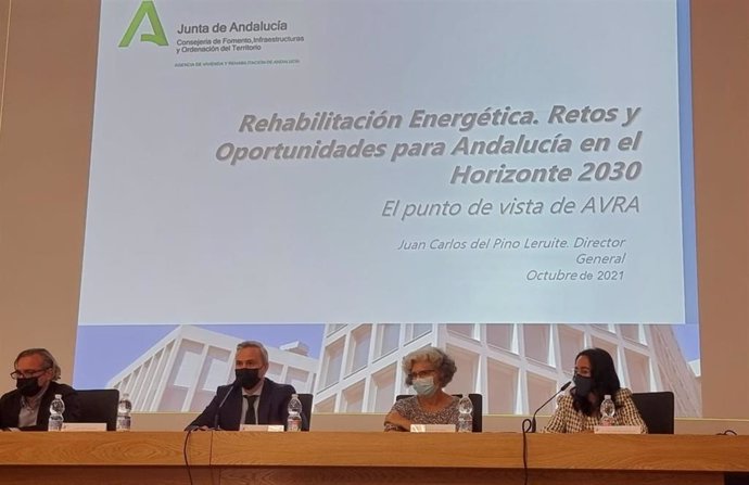Jornada sobre 'Rehabilitación Energética. Retos y oportunidades para Andalucía en el horizonte de 2030'.