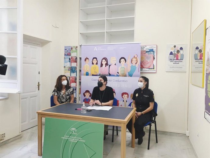 Presentación del calendario coeducativo del IAM, de la Junta de Andalucía.