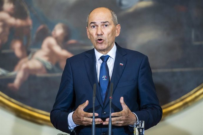 Archivo - Janez Jansa, primer ministro de Eslovenia