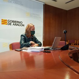 La consejera de Presidencia y Relaciones Institucionales del Gobierno de Aragón, Mayte Pérez.
