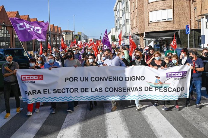 Manifestación conservas.