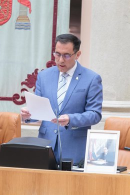 El presidente del Parlamento de La Rioja, Jesús María García, interviene en el Debate sobre el Estado de la Región en el Parlamento