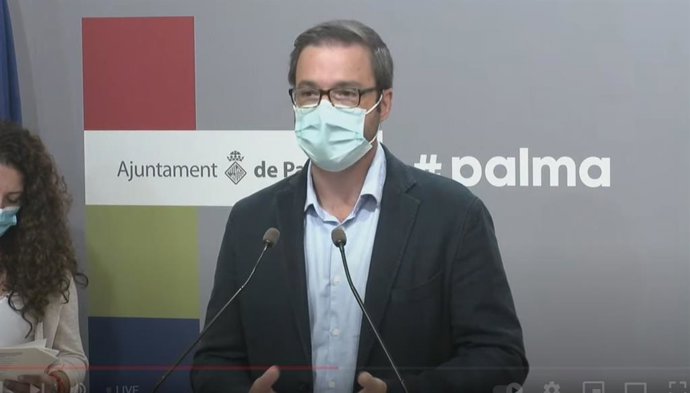 El alcalde de Palma, José Hila, en rueda de prensa.