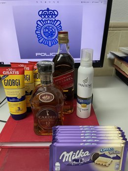 Objetos sustraídos y recuperados.