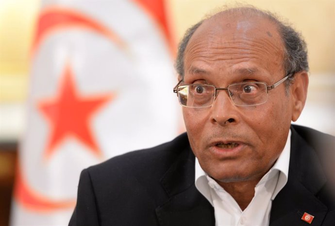 Archivo - El expresidente de Túnez Moncef Marzouki