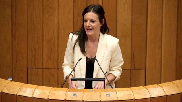 Olalla Rodil, viceportavoz del BNG, en el debate del estado de la autonomía