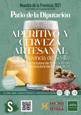 Cartel anunciador de la Feria del Aperitivo y la Cerveza Artesana.