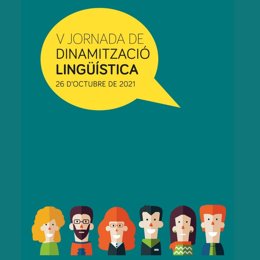 Cartel de la V Jornada de Dinamización Lingüística.