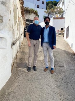 El diputado provincial Francisco José Martín visita Igualeja y Benarrabá.