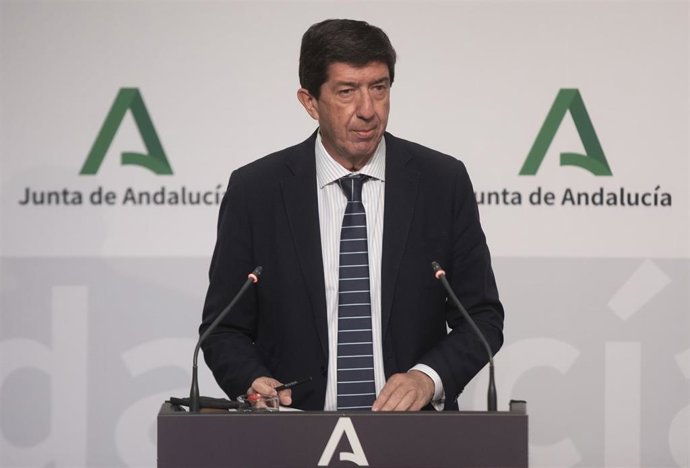 El vicepresidente de la Junta de Andalucía y consejero de Turismo, Regeneración, Justicia y Administración Local, Juan Marín.