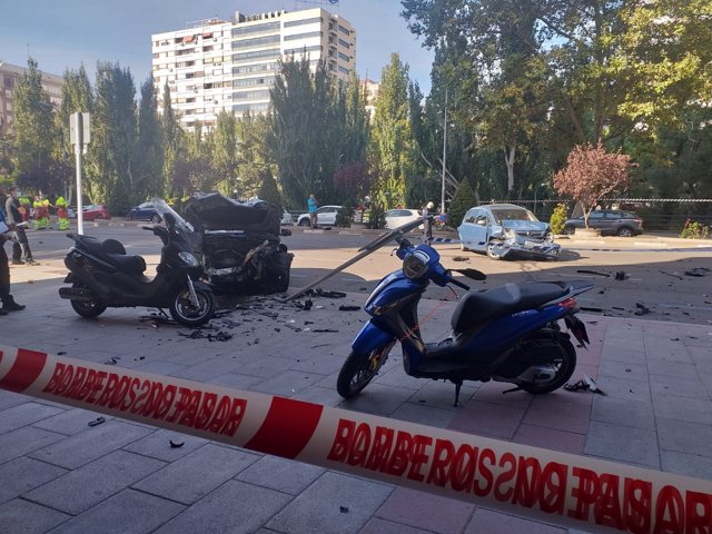 Accidente en la Avenida Genral Perón