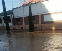 Reventón en la carretera de Rueda de Valladolid.