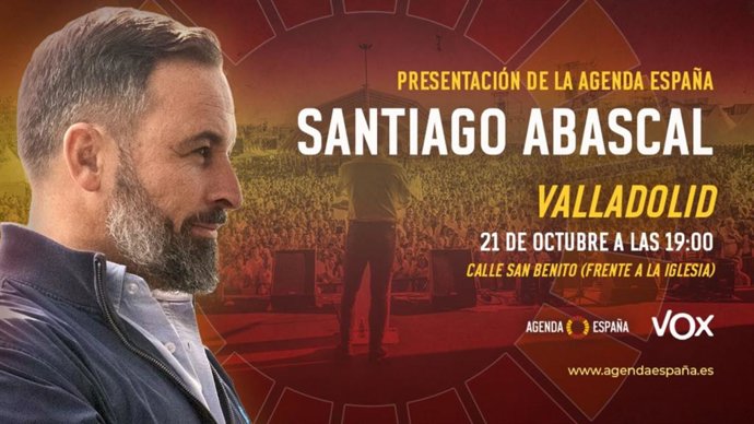 Acto de Santiago Abascal el día 21 de octubre.