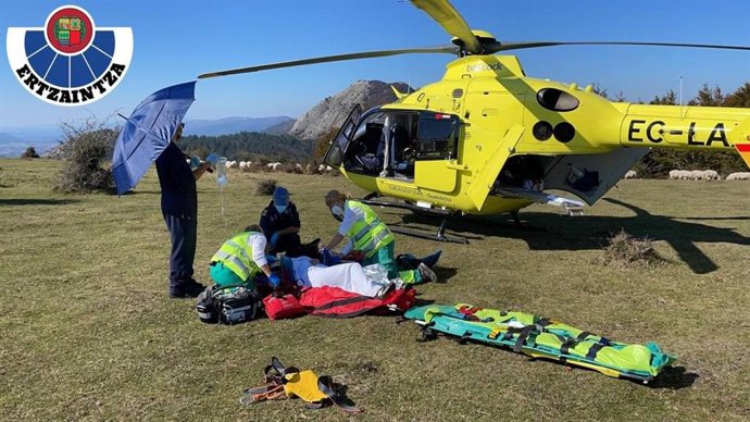 Rescate en Álava de una senderista