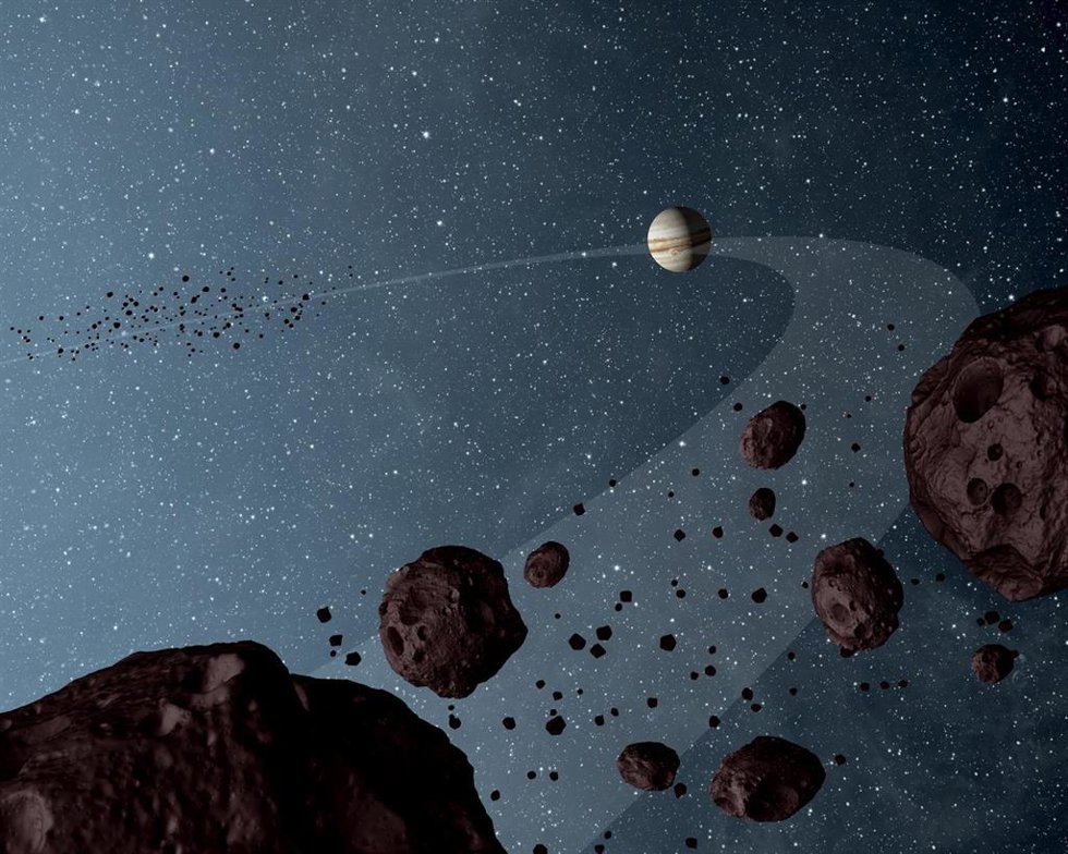 Asteroides Troyanos en la órbita de Júpiter