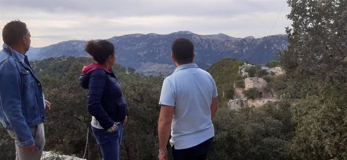 Vista del castillo de Alaró.