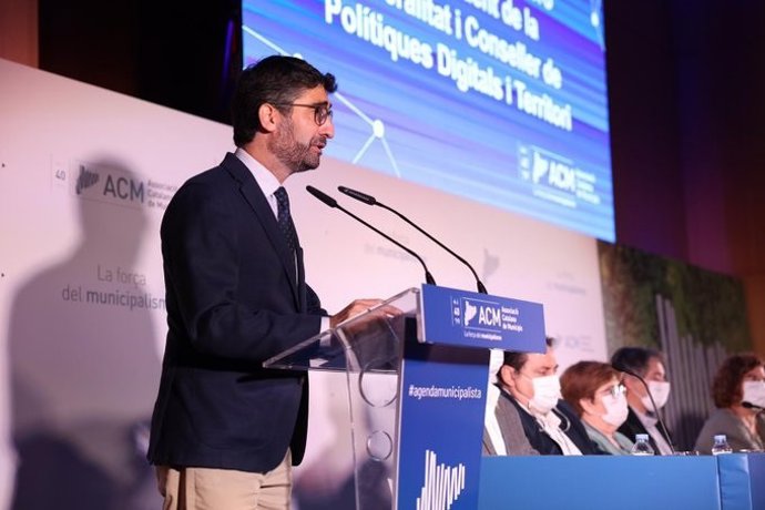 El vicepresident de la Generalitat, Jordi Puigneró, en la XXIV Assemblea de l'ACM