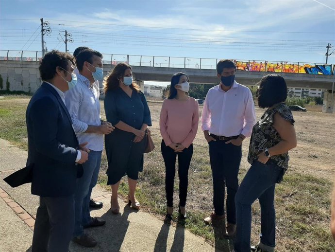Arrimadas con Juan Marín y cargos de Cs de la provincia.