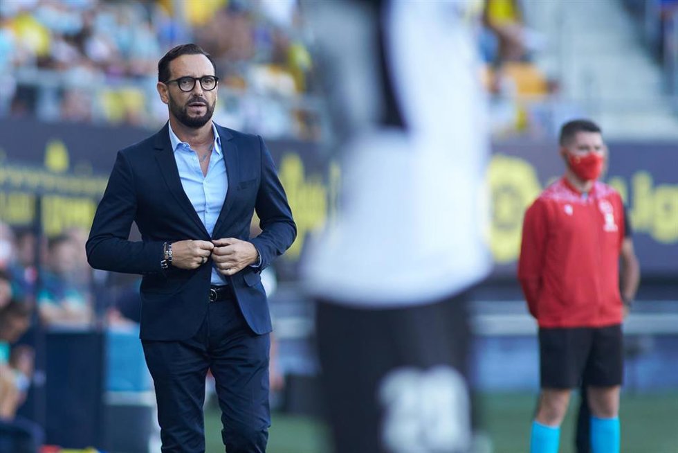 El entrenador del Valencia, José Bordalás