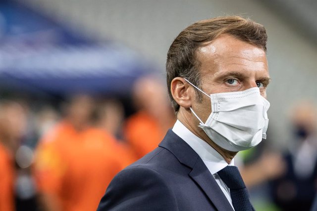 Archivo - Emmanuel Macron asiste a la final de la Copa de Francia