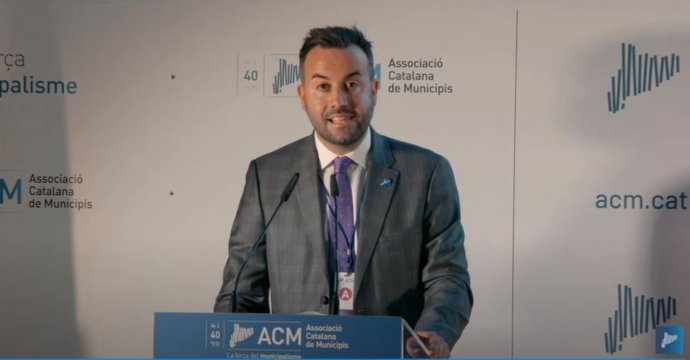 Lluís Soler durante la Asamblea