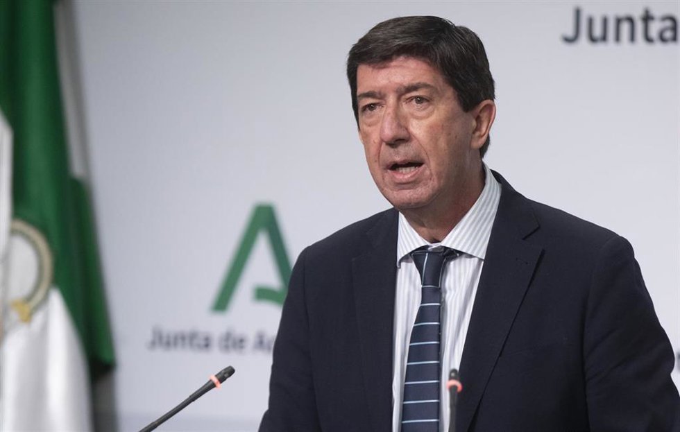 El vicepresidente de la Junta y consejero de Turismo, Regeneración, Justicia y Administración Local, Juan Marín