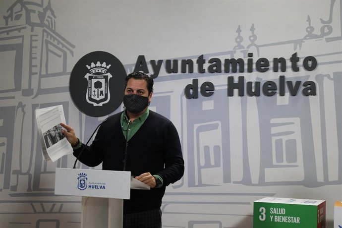 Archivo - El portavoz del Partido Popular en el Ayuntamiento de Huelva, Jaime Pérez.