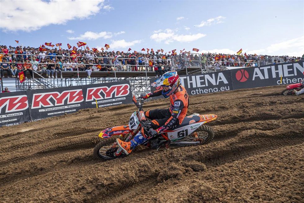 Jorge Prado durante el Gran Premio de España del Mundial de Motocross 2021